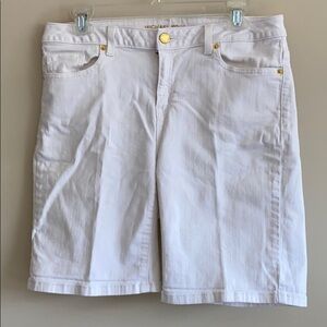MICHAEL Kors Sz8 Whiten Denim Bermuda Shorts